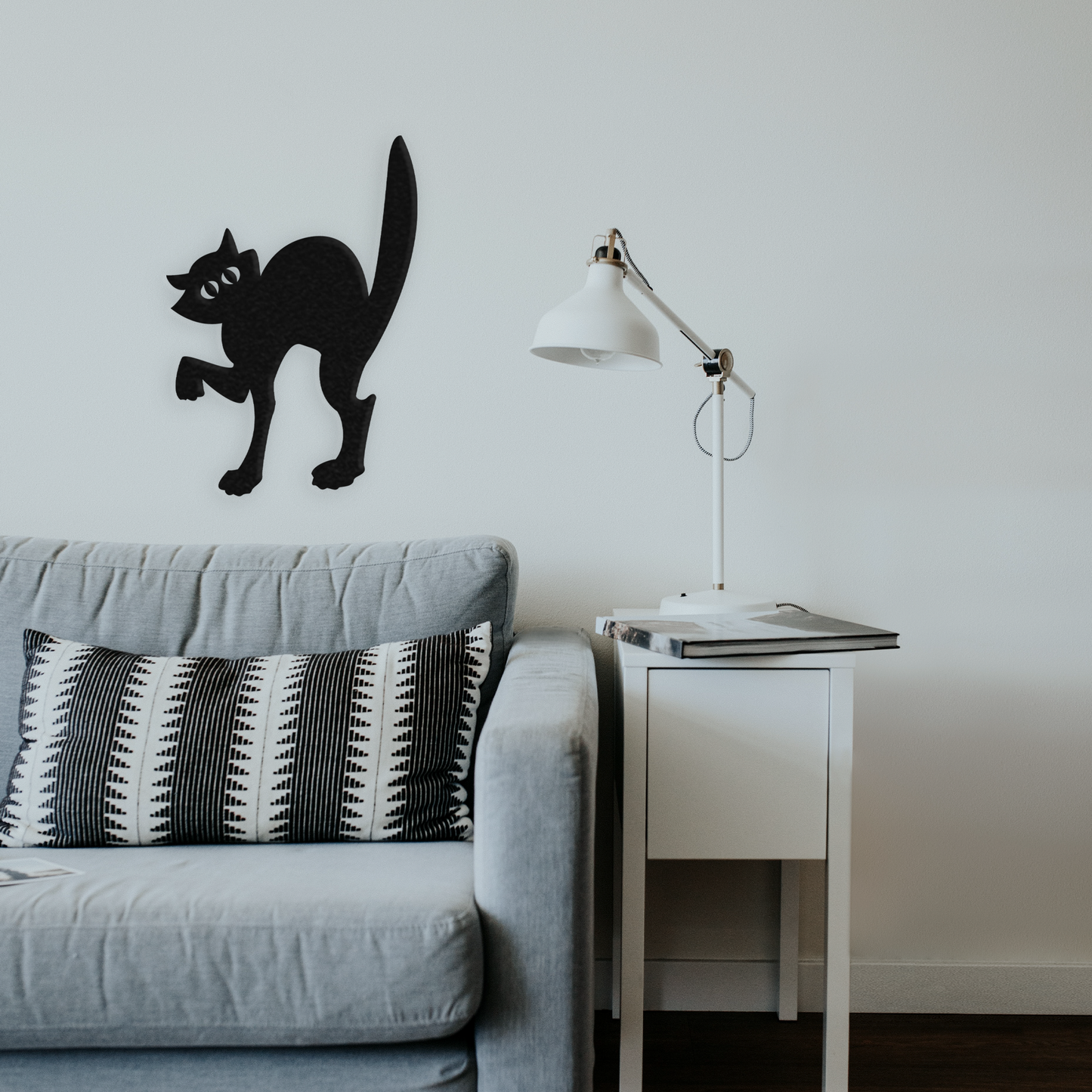 Sneaky Cat - Metal Wall Art